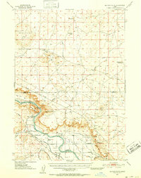 Download a high-resolution, GPS-compatible USGS topo map for Big Foot Butte, ID (1952 edition)