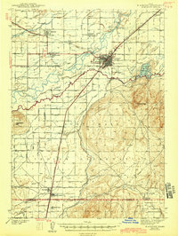 Download a high-resolution, GPS-compatible USGS topo map for Blackfoot, ID (1943 edition)