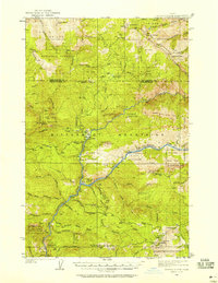 1936 Map of Boehls Butte, 1958 Print