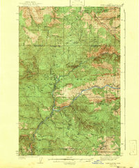 1943 Map of Boehls Butte