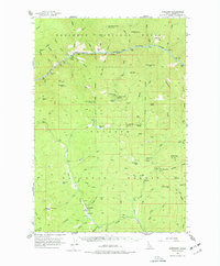 Download a high-resolution, GPS-compatible USGS topo map for Burgdorf, ID (1977 edition)