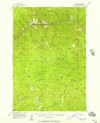 Download a high-resolution, GPS-compatible USGS topo map for Burgdorf, ID (1957 edition)