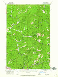 preview thumbnail of historical topo map of Shoshone County, ID in 1957