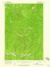 preview thumbnail of historical topo map of Shoshone County, ID in 1957