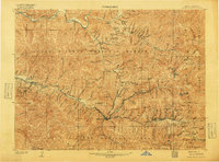 1906 Map of Coeur D'Alene District, 1918 Print