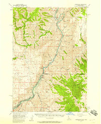 Download a high-resolution, GPS-compatible USGS topo map for Copperfield, ID (1958 edition)