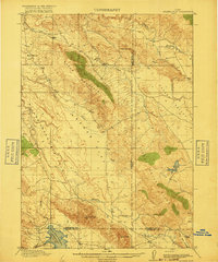 1917 Map of Cranes Flat