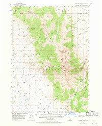 Download a high-resolution, GPS-compatible USGS topo map for Diamond Peak, ID (1971 edition)