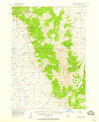 preview thumbnail of historical topo map of Butte County, ID in 1957
