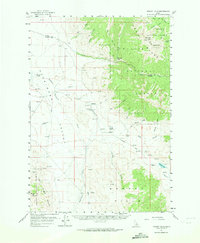 Download a high-resolution, GPS-compatible USGS topo map for Donkey Hills, ID (1974 edition)