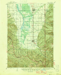 1946 Map of Driggs