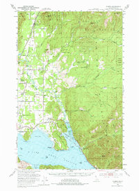 preview thumbnail of historical topo map of Bonner County, ID in 1951