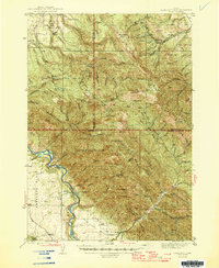 preview thumbnail of historical topo map of Bonneville County, ID in 1946