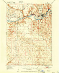 preview thumbnail of historical topo map of Glenns Ferry, Elmore County, ID in 1951