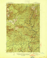 Download a high-resolution, GPS-compatible USGS topo map for Headquarters, ID (1944 edition)