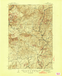 preview thumbnail of historical topo map of Clearwater County, ID in 1944