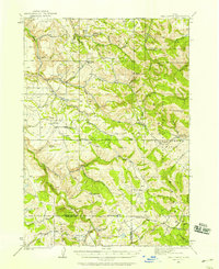 1924 Map of Hell Creek, 1958 Print