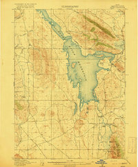 preview thumbnail of historical topo map of Caribou County, ID in 1916