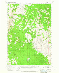 Download a high-resolution, GPS-compatible USGS topo map for Hornet, ID (1965 edition)