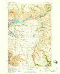 Download a high-resolution, GPS-compatible USGS topo map for Lewiston Orchards, ID (1960 edition)