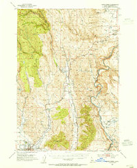 Download a high-resolution, GPS-compatible USGS topo map for Mann Creek, ID (1955 edition)