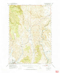 1953 Map of Weiser, ID, 1975 Print