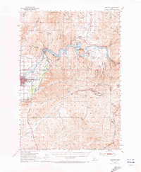 preview thumbnail of historical topo map of Gem County, ID in 1953