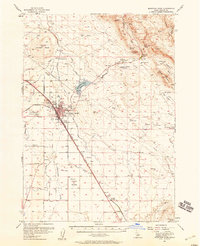 Download a high-resolution, GPS-compatible USGS topo map for Mountain Home, ID (1958 edition)
