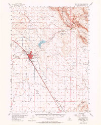 preview thumbnail of historical topo map of Mountain Home, ID in 1956