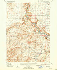 Download a high-resolution, GPS-compatible USGS topo map for Oreana, ID (1952 edition)