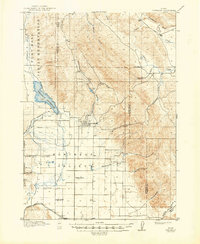 preview thumbnail of historical topo map of Caribou County, ID in 1917