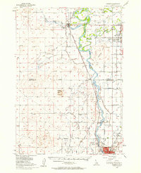 1949 Map of Lewisville, ID, 1959 Print