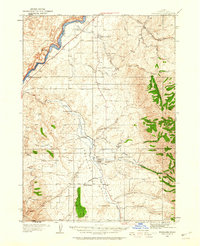 1934 Map of Rockland, 1960 Print