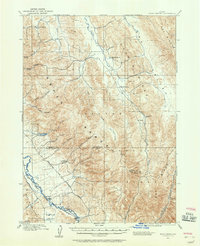 1911 Map of Slug Creek, 1958 Print