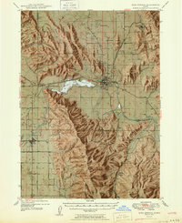 Download a high-resolution, GPS-compatible USGS topo map for Soda Springs, ID (1950 edition)