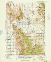 Download a high-resolution, GPS-compatible USGS topo map for Soda Springs, ID (1949 edition)
