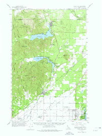 Download a high-resolution, GPS-compatible USGS topo map for Spirit Lake, ID (1975 edition)