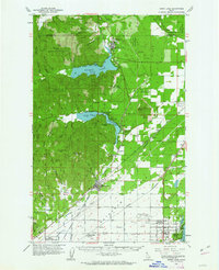 1961 Map of Spirit Lake, ID, 1963 Print