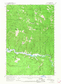 Download a high-resolution, GPS-compatible USGS topo map for St Joe, ID (1968 edition)