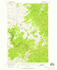 Download a high-resolution, GPS-compatible USGS topo map for Tensed, ID (1959 edition)