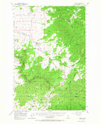 Download a high-resolution, GPS-compatible USGS topo map for Tensed, ID (1967 edition)