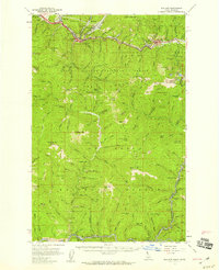 preview thumbnail of historical topo map of Wallace, ID in 1957