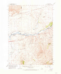 preview thumbnail of historical topo map of Power County, ID in 1959