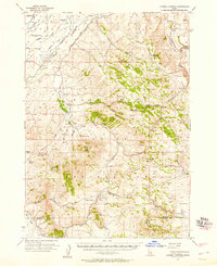Download a high-resolution, GPS-compatible USGS topo map for Yandell Springs, ID (1957 edition)