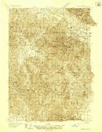 preview thumbnail of historical topo map of Custer County, ID in 1935