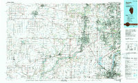 1985 Map of Aurora, 1989 Print