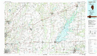 Download a high-resolution, GPS-compatible USGS topo map for Carlyle Lake, IL (1988 edition)
