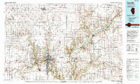 preview thumbnail of historical topo map of Danville, IL in 1987