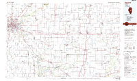1985 Map of Dalton City, IL