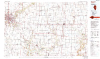 Download a high-resolution, GPS-compatible USGS topo map for Decatur, IL (1990 edition)